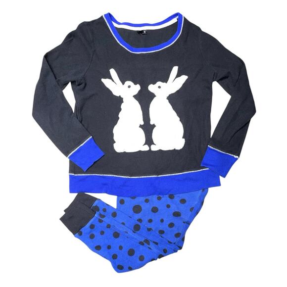 Kensie Twin Bunny Pajama Set size Large - Picture 1 of 9